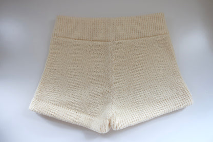 Micro Knit Shorts Butter Yellow