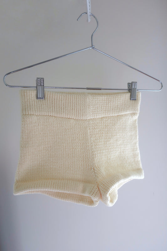 Micro Knit Shorts Butter Yellow